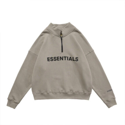 Essentials Cuello Alto Media Cremallera Hoodie