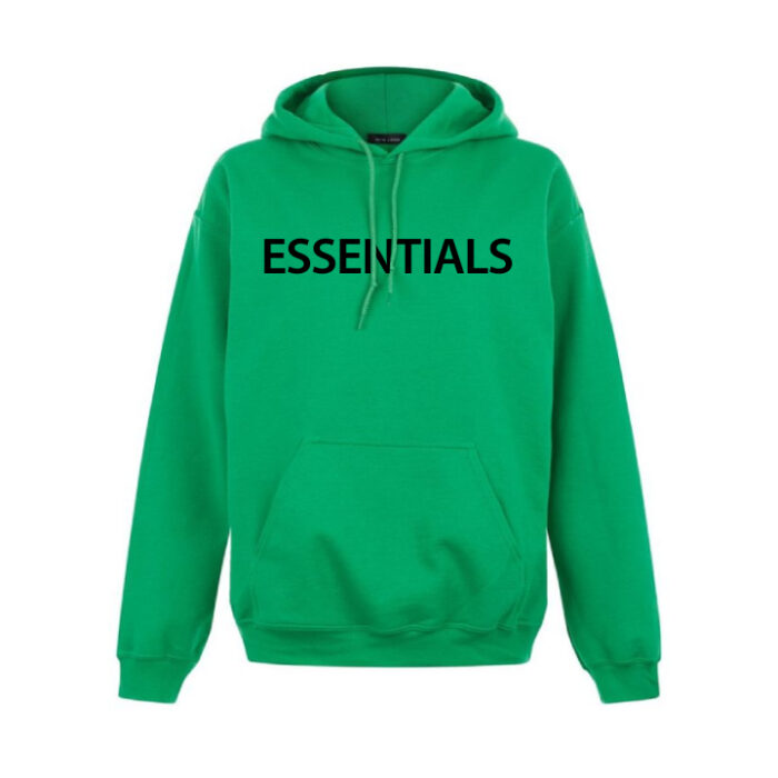 Essentials De Gran Tamaño Verde Hoodie