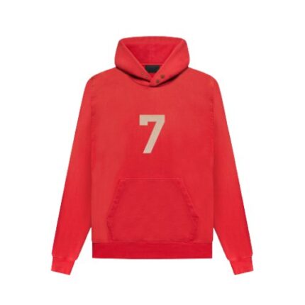 Essentials Fear of God 7 Roja Hoodie